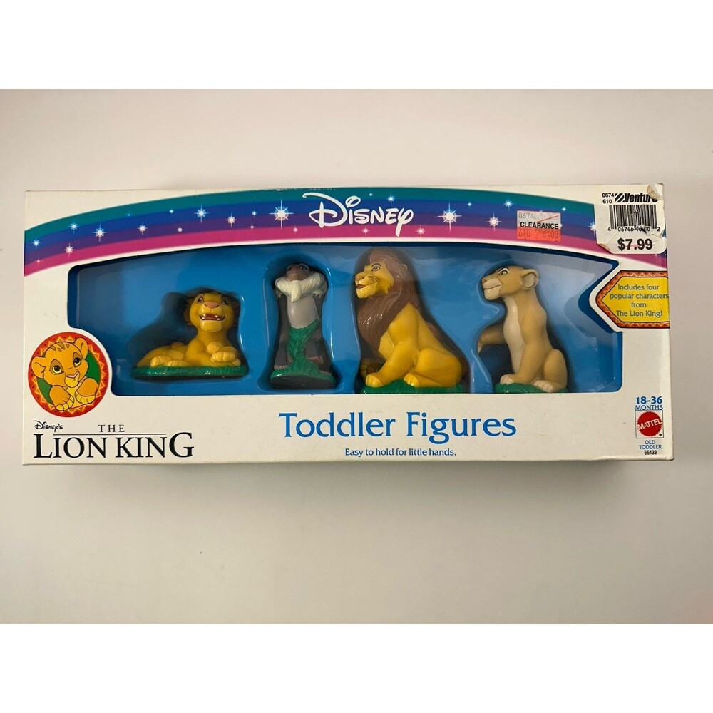 Vintage Disney The Lion King Toddler Figures Simba Nala Timon Pumbaa
